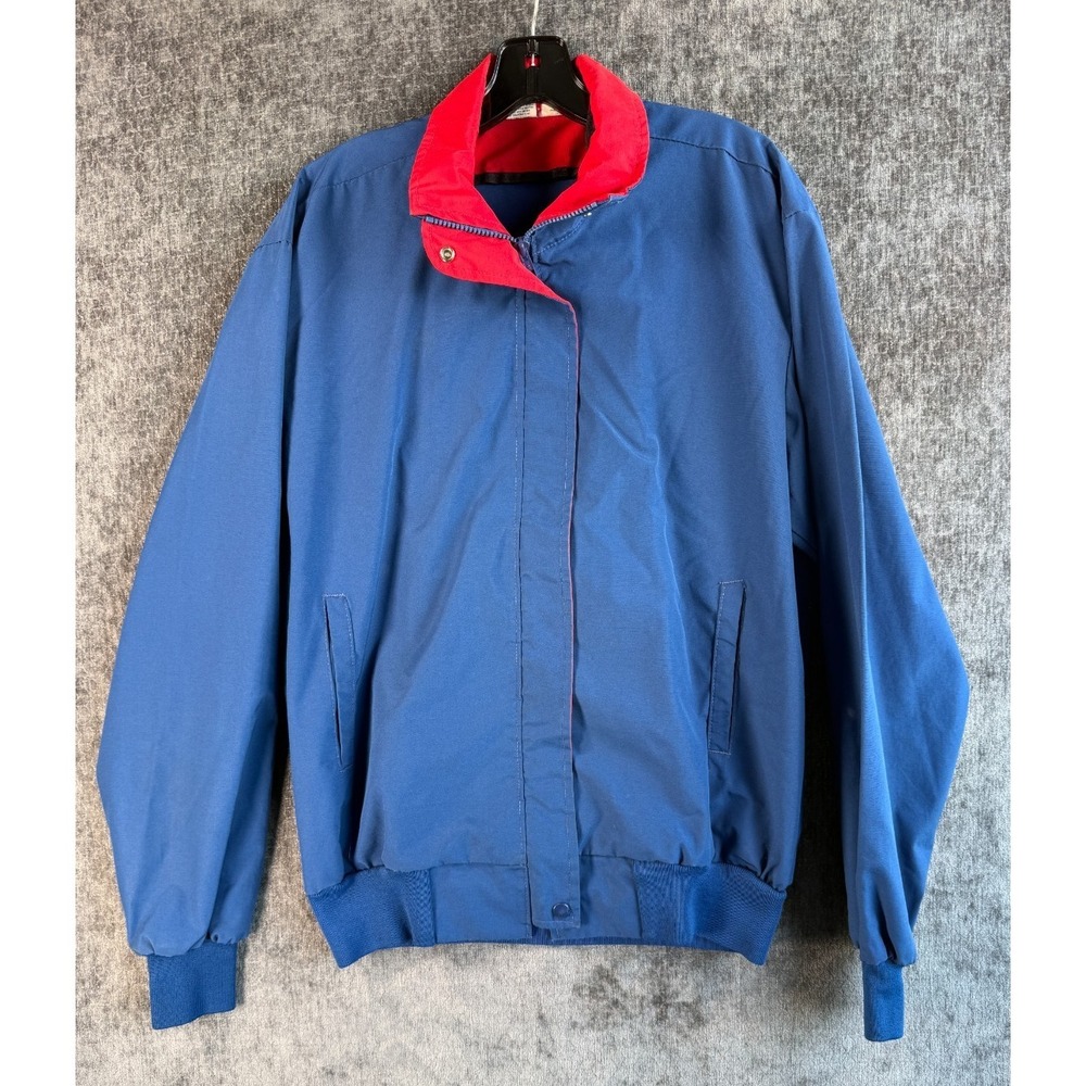 Vintage UNITOG Union Made In the USA Mens Jacket Size L 40 Blue Red